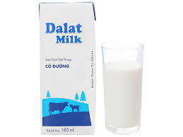Sữa Dalat Milk có đường 180ml T48
